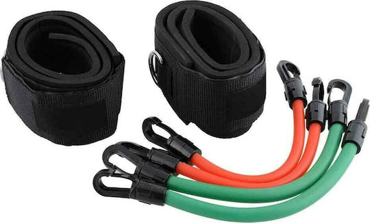 Resistance Bands LT-669 Σωληνωτά Λάστιχα Γυμναστικής με Λαβές Σετ 4τμχ Πολύχρωμα 0.24m