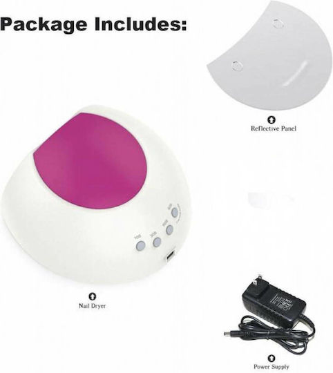 SUN ONE UV Sun 2C Φουρνάκι Νυχιών UV / LED 48W Φούξια