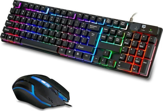 CMK-198i Σετ Gaming Πληκτρολόγιο με RGB φωτισμό & Ποντίκι (Αγγλικό US)