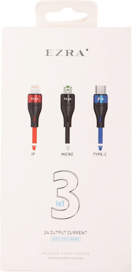 Ezra Regular USB to Lightning Cable Πολύχρωμο 1.2m (DC92)