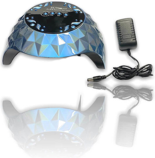 C5 Plus Φουρνάκι Νυχιών UV / LED 216W Γαλάζιο