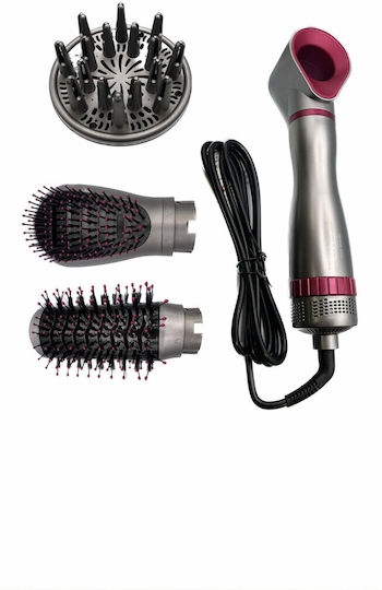 Hot Air Brush 4 In 1 Κεραμική Ηλεκτρική Βούρτσα με Αέρα για Ίσιωμα και Μπούκλες 1000W