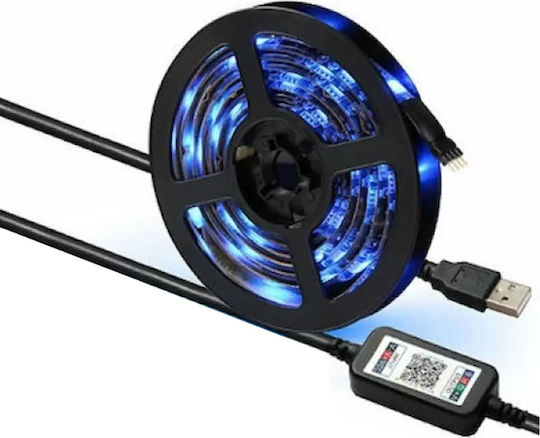 Ezra Ταινία LED USB 5V RGB Φως 2m Τύπου SMD5050 με Τροφοδοτικό Κωδικός: NK-B2M-5V-B168