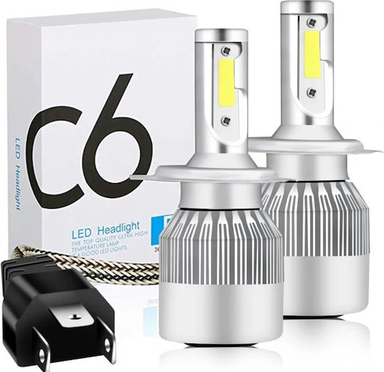 Λάμπες Αυτοκινήτου C6 H4 LED 6000K Ψυχρό Λευκό 36W 2τμχ