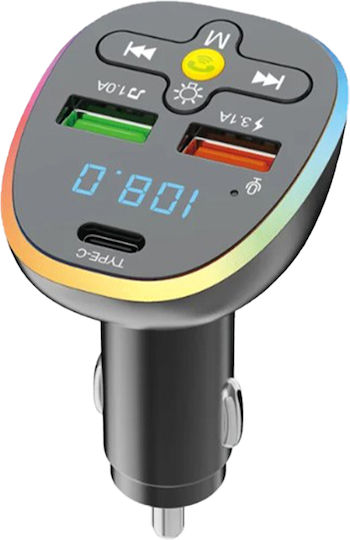 Ezra FM Transmitter Αυτοκινήτου με Type-C / USB Κωδικός: XFBCR13