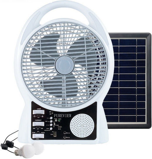 Ηλιακό σύστημα με Ανεμιστήρα Gdtimes με 2 Λάμπες GD-8029