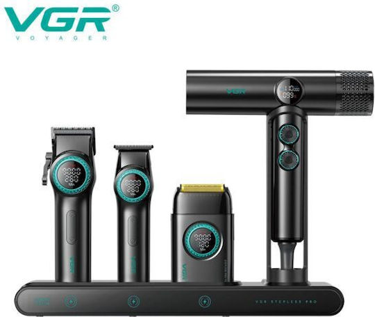 VGR Σετ Επαναφορτιζόμενης Κουρευτικής Μηχανής vgr.0100