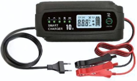 Ezra Smart Charger 10 Φορτιστής Μπαταρίας Αυτοκινήτου & Μοτοσυκλέτας 12V
