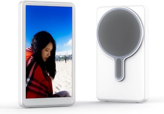 Snapsoul Μαγνητική Οθόνη Selfie Κινητό Bluetooth Zoom Rk-x40l Λευκό