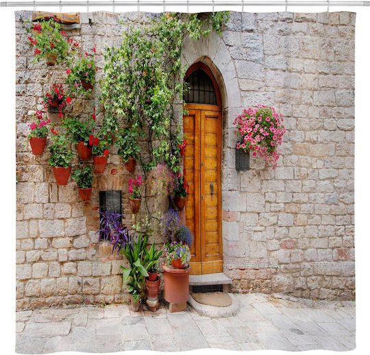 Landsh Κουρτίνα Μπάνιου 180x200cm Αδιάβροχη Αξεσουάρ Μπανιέρας