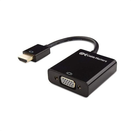 Cable Μετατροπέας HDMI male σε VGA female Χρυσό