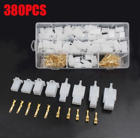 Κιτ 380 Τεμαχίων Ηλεκτρικών Συνδέσμων 2.8mm Χρυσές Επαφές