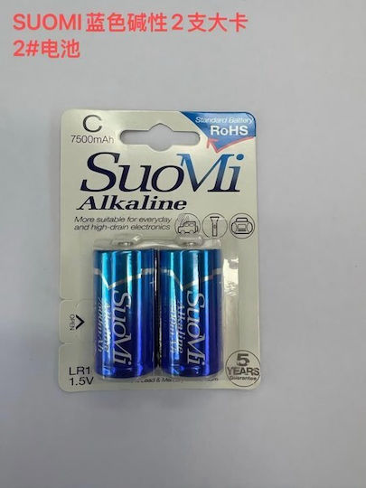 Suomi Αλκαλικές Μπαταρίες C 1.5V 2τμχ
