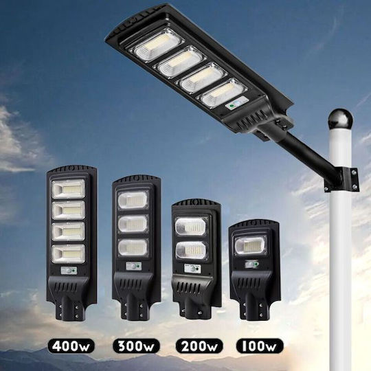 Προβολέας Led Ηλιακό Φωτιστικό Δρόμου 200W με Αισθητήρα Κίνησης και Φωτοκύτταρο