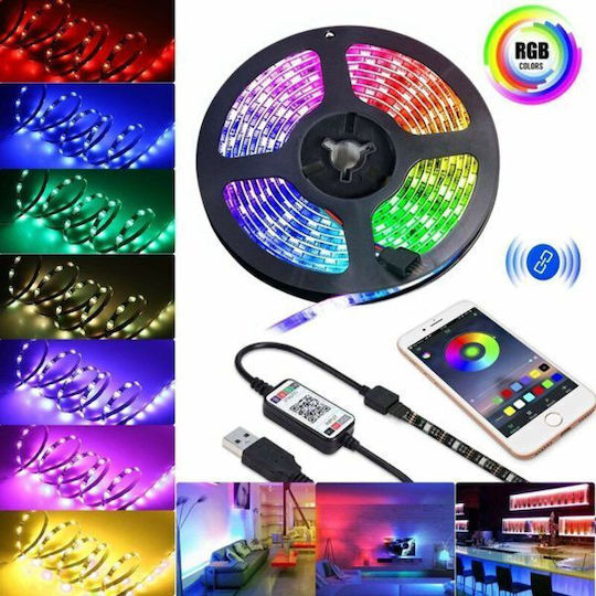 Smart Ταινία LED Τηλεόρασης USB 5V RGB Φως με Τροφοδοτικό