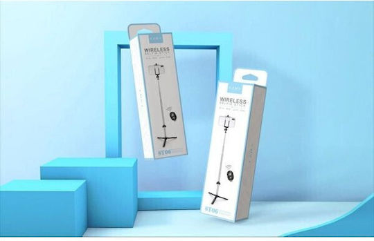 St06 Selfie Stick Τρίποδο Κινητού Bluetooth Μαύρο
