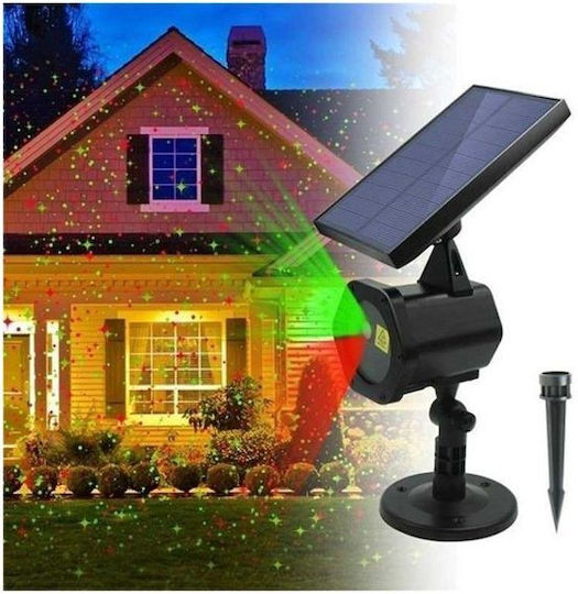 Χριστουγεννιάτικος Προβολέας Laser με Κόκκινο / Πράσινο Φωτισμό Ηλιακός