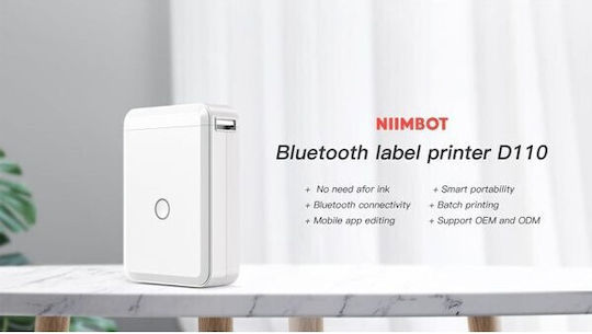 Ετικετογράφος με Bluetooth Λευκός