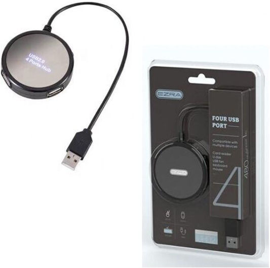 Hub 4 Θυρών USB 2.0 με σύνδεση USB-A