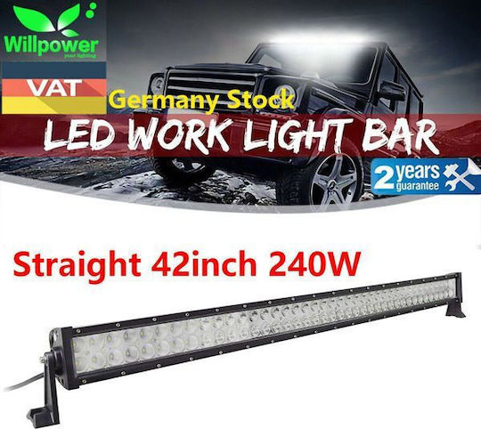 Led Μπάρα Φωτισμού 42 Ιντσών 240w Straight Εργασίας Οχημάτων
