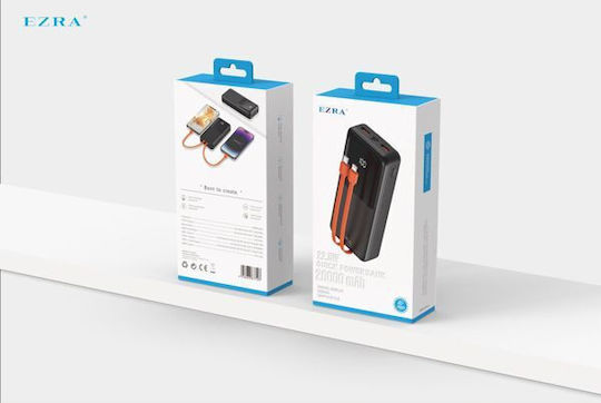 Ezra PB65 Power Bank 20000mAh 22.5W Μαύρο