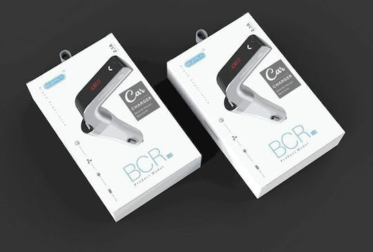 Bluetooth Fm Transmitter Αυτοκινήτου Bcr Φορτιστή Usb Οθόνη