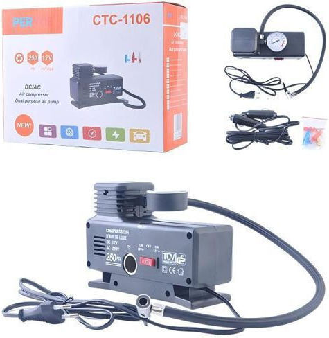 CTC-1106 Τρόμπα Αυτοκινήτου 250PSI με Καλώδιο Αναπτήρα 12V