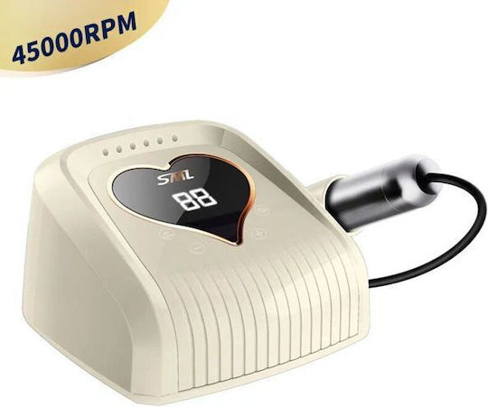 SML Τροχός Νυχιών Ρεύματος 68W Κόκκινος 45000 Στροφών με Πεντάλ