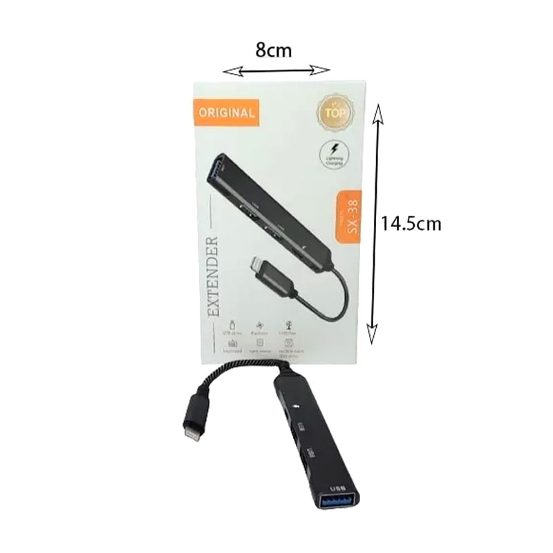 Original SX-38 Extender πολλαπλών Χρήσεων Lightning για iOS - Multifunctional Extender Lightning Charging