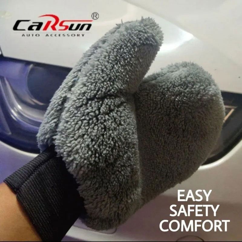 Carsun Γάντι- σφουγγάρι μικροϊνών για καθαρισμό C2668 - Car wash sponge