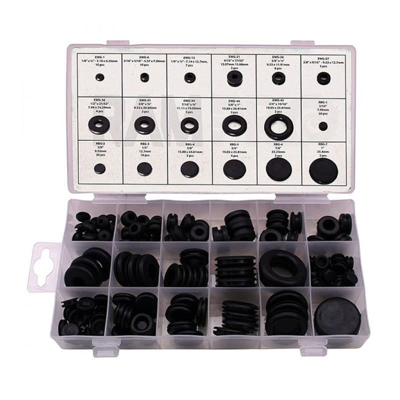 0 -RING ροδέλες & τάπες σετ 125 τεμαχίων - Grommet assortment