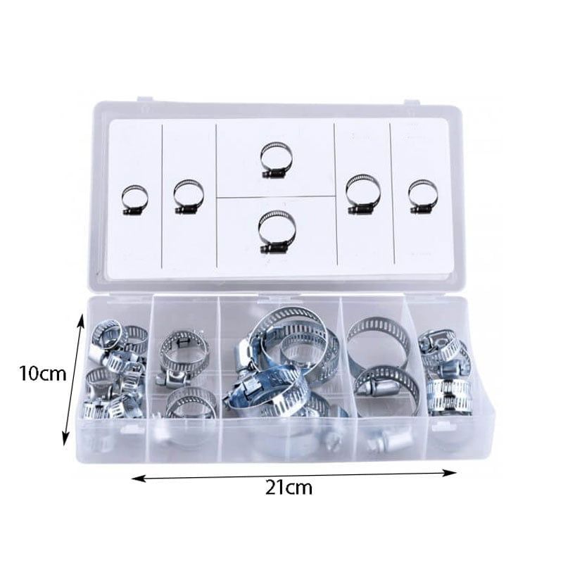 Σφιγκτήρες Inox σε 6 Μεγέθη 26τμχ- Hose Clip Assortment 26pc