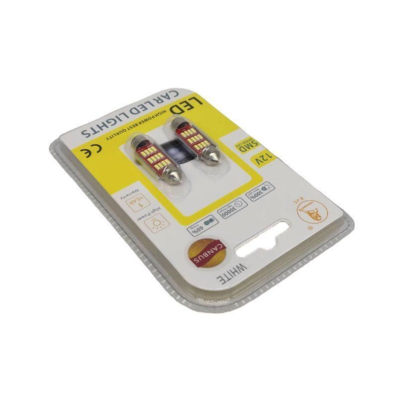 EJC Λάμπες Αυτοκινήτου Canbus 12LED 39mm 2τμχ ψυχρό φως - LED light