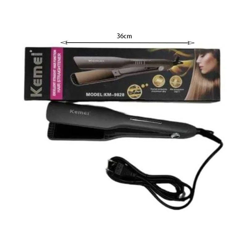 Kemei KM 9828 Πρέσα Μαλλιών με Κεραμικές Πλάκες - Hair straightener - Angel shopping