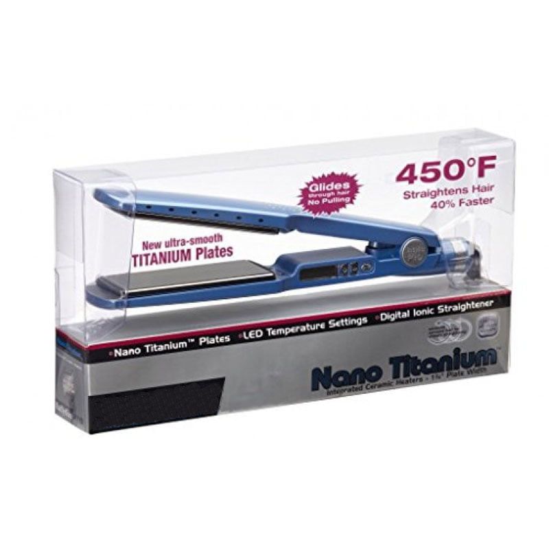 Ισιωτική μαλλιών με κεραμικές πλάκες - Nano titanium straightener - Angel shopping