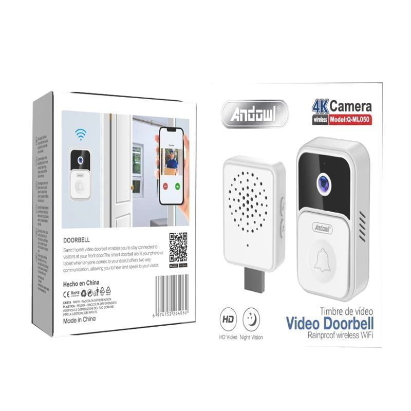Κουδούνι πόρτας με 4K Κάμερα Andowl Q-ML050 - Door bell Camera