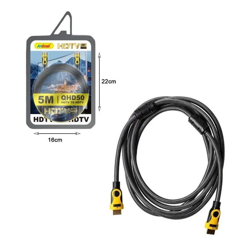 Andowl Καλώδιο HDTV 5m 4K 3D QHD50 - HDMI cable