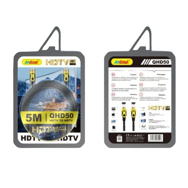 Andowl Καλώδιο HDTV 5m 4K 3D QHD50 - HDMI cable