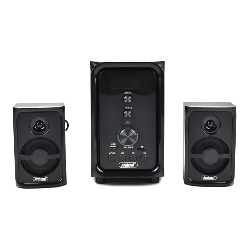 Andowl Ηχεία Υπολογιστή 2.1 1000W PMPO με USB, Micro SD, Bluetooth, Χειριστήριο Q-YX107T - Multimedia Speaker System