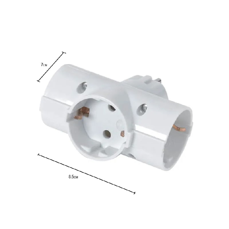 Πολύπριζο αντάπτορας ταφ 3 θέσεων 16Α/250V - Multi-socket adapter taf